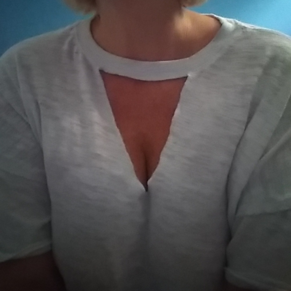 White Free People shirt